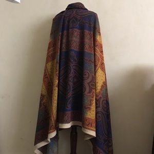 Vintage Multicolor Paisley Wrap